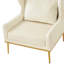 Fauteuil d'appoint en velours-1780308376
