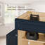 Armoire de base 18 po bleu marine Shaker avec porte à fermeture en douceur, tiroir, unité compacte en bois massif avec tablette réglable pour la cuisine, la salle de bain, la buanderie, le garage (l 18 po x P 24 po x H 34,5 po)