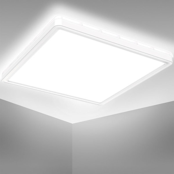 LED Deckenleuchte Quadro I – 1-flammig, 45x45 Cm, 20,5 W, 2970 Lumen, 3000 K Warmweiß