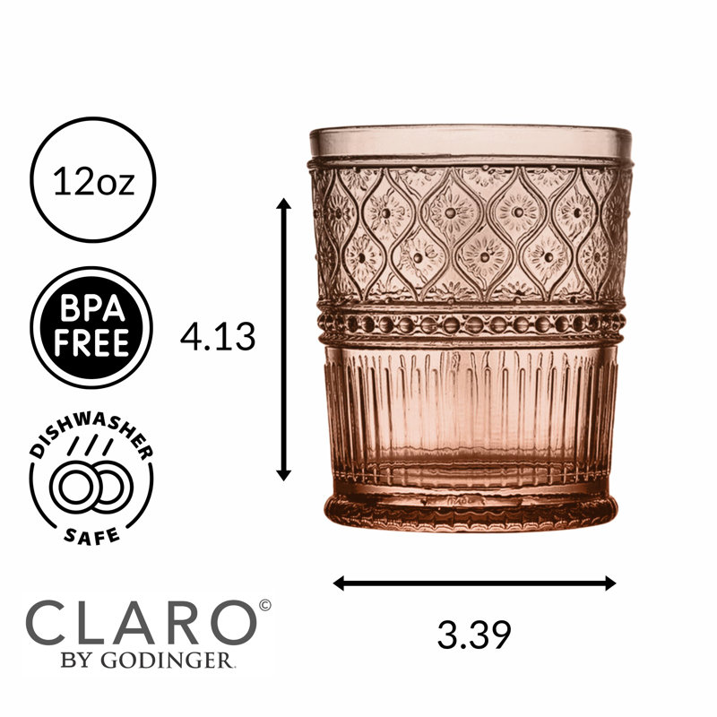 Verres à whisky 12 oz Claro, Tanné