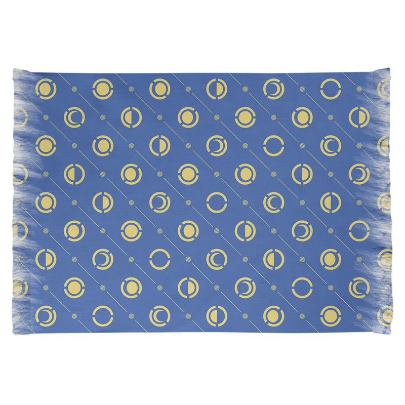 Tapis bleu/jaune lune phases, Oui