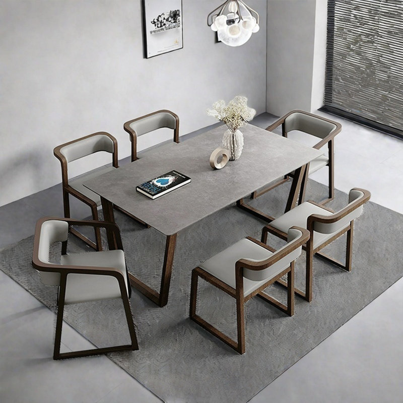 Table de salle à manger rectangulaire, H 29,53 po x L 59,06 po x l 35,43 po