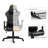 Inbox Zero Gaming Chair With Zodiac Star Sign Poker Crown Adjustable Reclining Ergonomic Swiveling PC & Racing Game Chair in Black