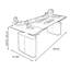 Bureau debout noir en bois manufacturé-1394196739
