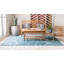 Tapis intérieur / extérieur turquoise clair Coutee-635455071