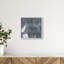 Obscured Voices I Canvas Abstract Print by Oliver Gal, Black Frame, 12 x 12-1739158808-1739158809