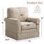 Ensemble de chaises d'appoint rembourrées en lin 33 po-1469135922-1447220132