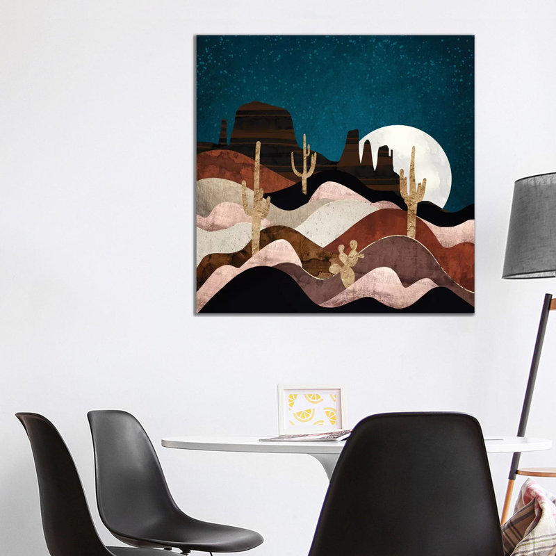 Étoiles du désert - impression, H 37 po x l 37 po x P 1,5 po, Toile tendue, Aucun mat