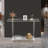 2 Tiers Freestanding Clear Acrylic Table With Open Shelves