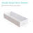 White Small Desk With Drawers - 40 Inch Computer Desk For Small Space Home Office, Modern Simple Study Writing Table PC Desks