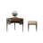38.98"French vintage green solid wood corner dressing table