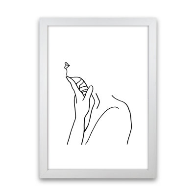 Finger On Chin - No Frame Print