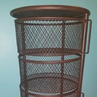 Williston Forge Mesh Rotating Display Metal/Wire Cube/Bin & Reviews