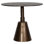 Sunbury 34-Inch Round Aluminum Oil Brass Finished Pedestal Base Bistrotable
