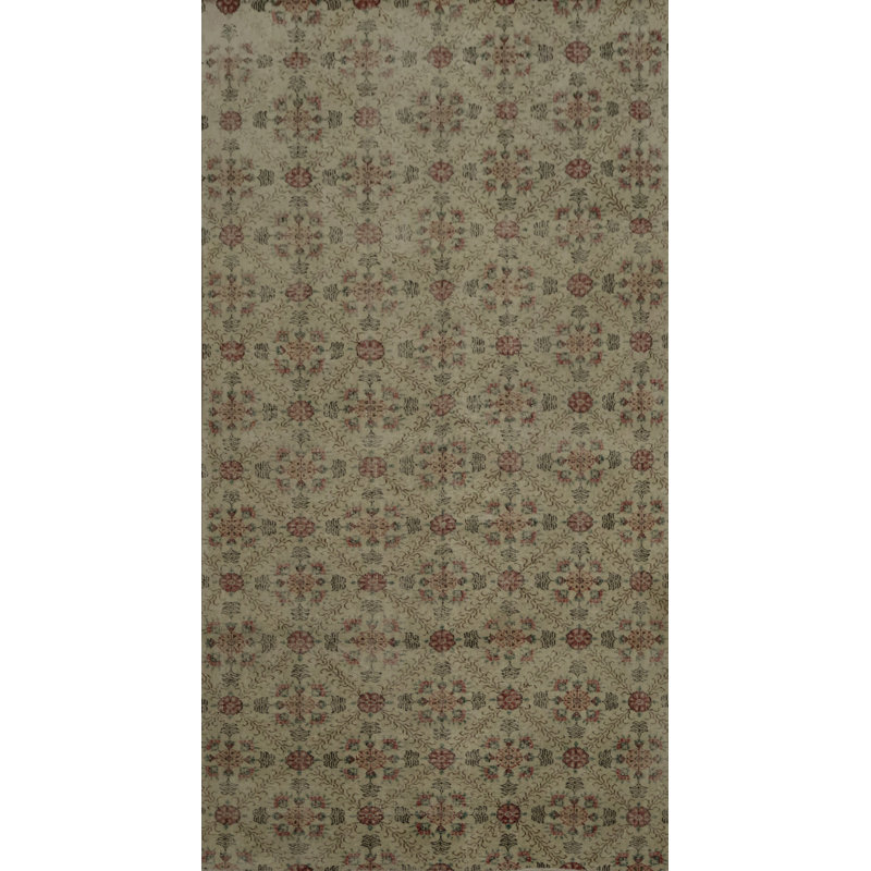 Tapis turc Anatolian floral fait à la main 6 x 10
