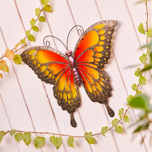 Décoration murale extérieure papillon