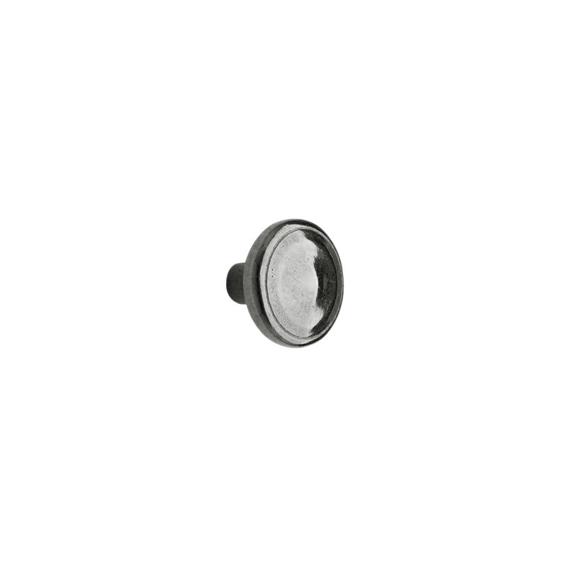 Roswell Bronze Round Knob, White Bronze Dark