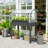 Multifunctional Steel And Metal Planters With Greenhouse, Rustic Outdoor Garden Box