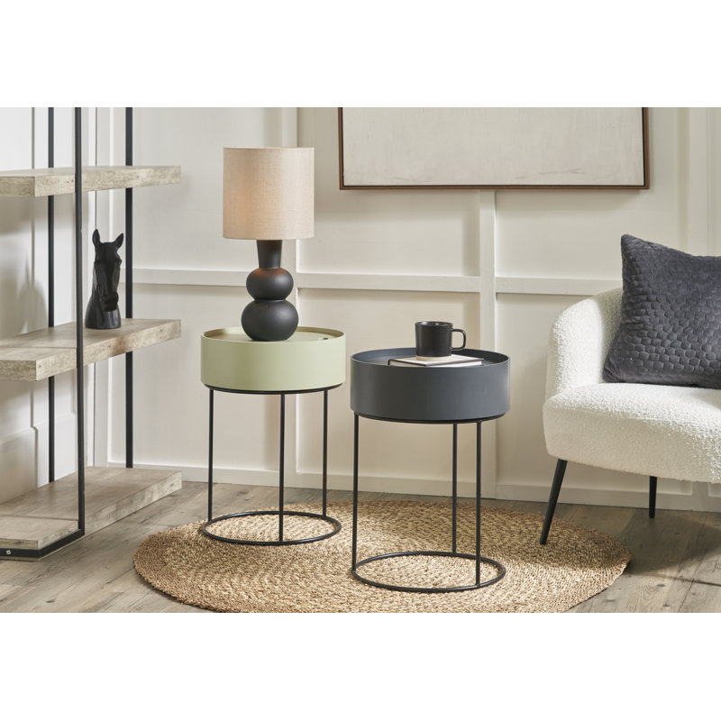 Hugo Frame End Table, Sage Green
