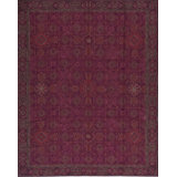 Capri One-of-a-Kind Hand-Knotted High-Quality Red/Purple Area Rug