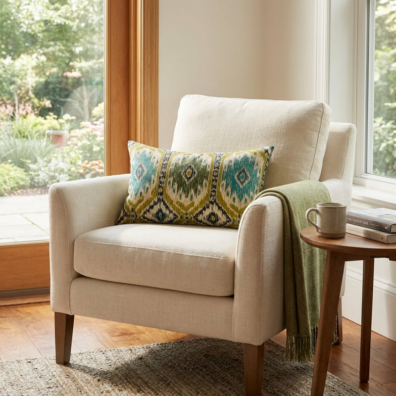 Coussin décoratif d’intérieur et d’extérieur de luxe vert avalanche de Plutus, Rectangle 12"H x 20"W