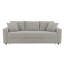 Canapé-lit modulaire avec coussins Beige Boucle