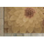 Tapis vert / brun en laine touffeté à la main Floral-348631427