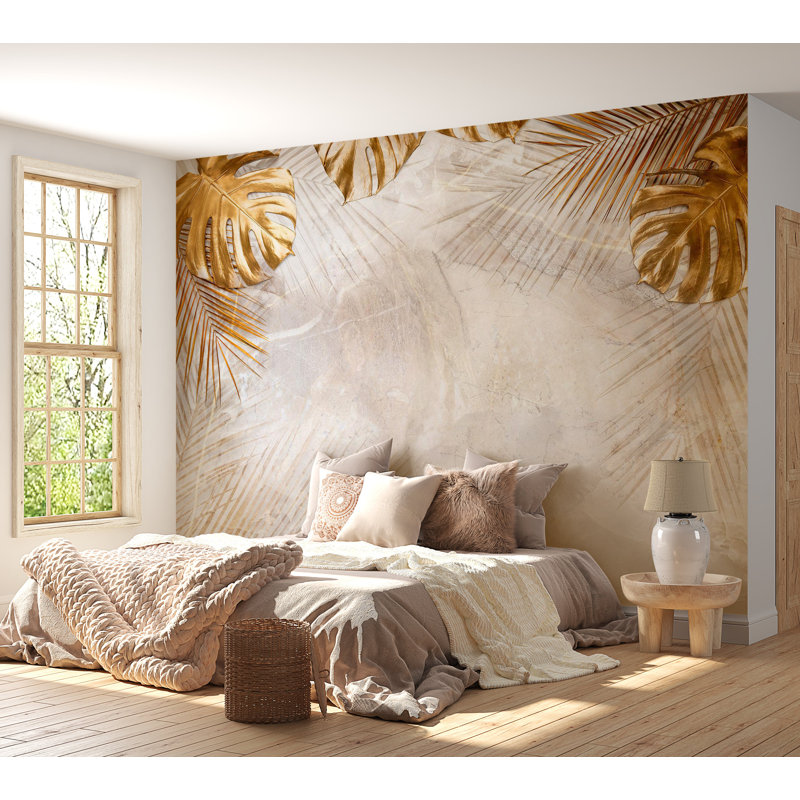 Papier peint botanique - Nature précieuse, L 110 po x l 157 po