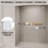 44-48 In. W X 72 In. H Double Sliding Shower Door, Semi-Frameless Bypass Bathroom Sliding Door With 1/4" (6Mm) Tempered Glass For Walk-In Shower