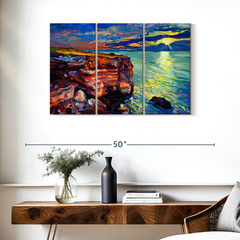 Gillard Shoreline Rock Cliff, H 24 po x l 38 po