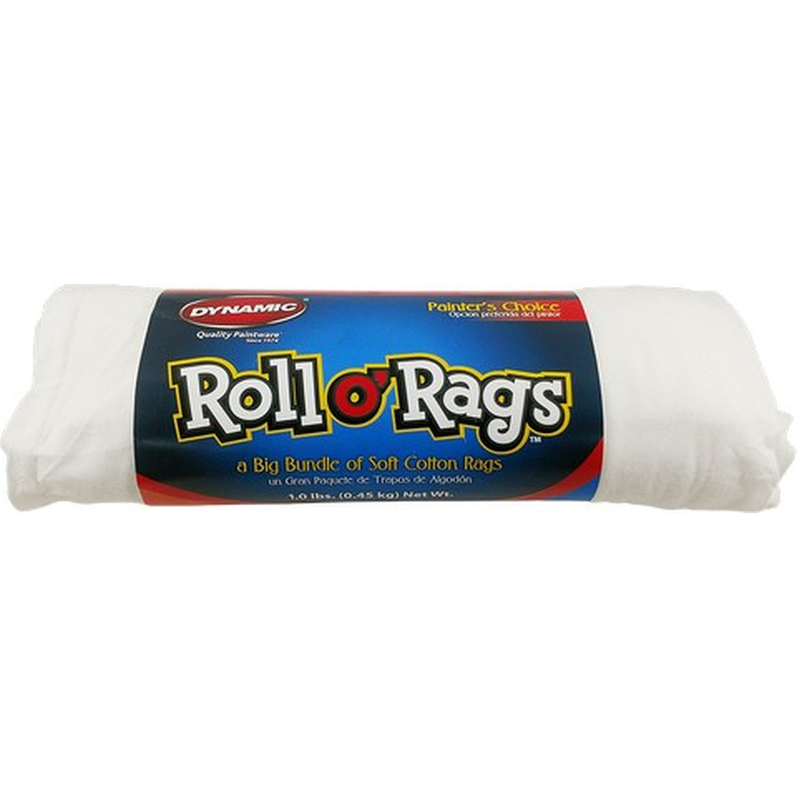 Rolled Rags FixtureDisplays Dynamic 6300-01-DYN 1Lb White Roll O' Rags 18/Pk | Wayfair