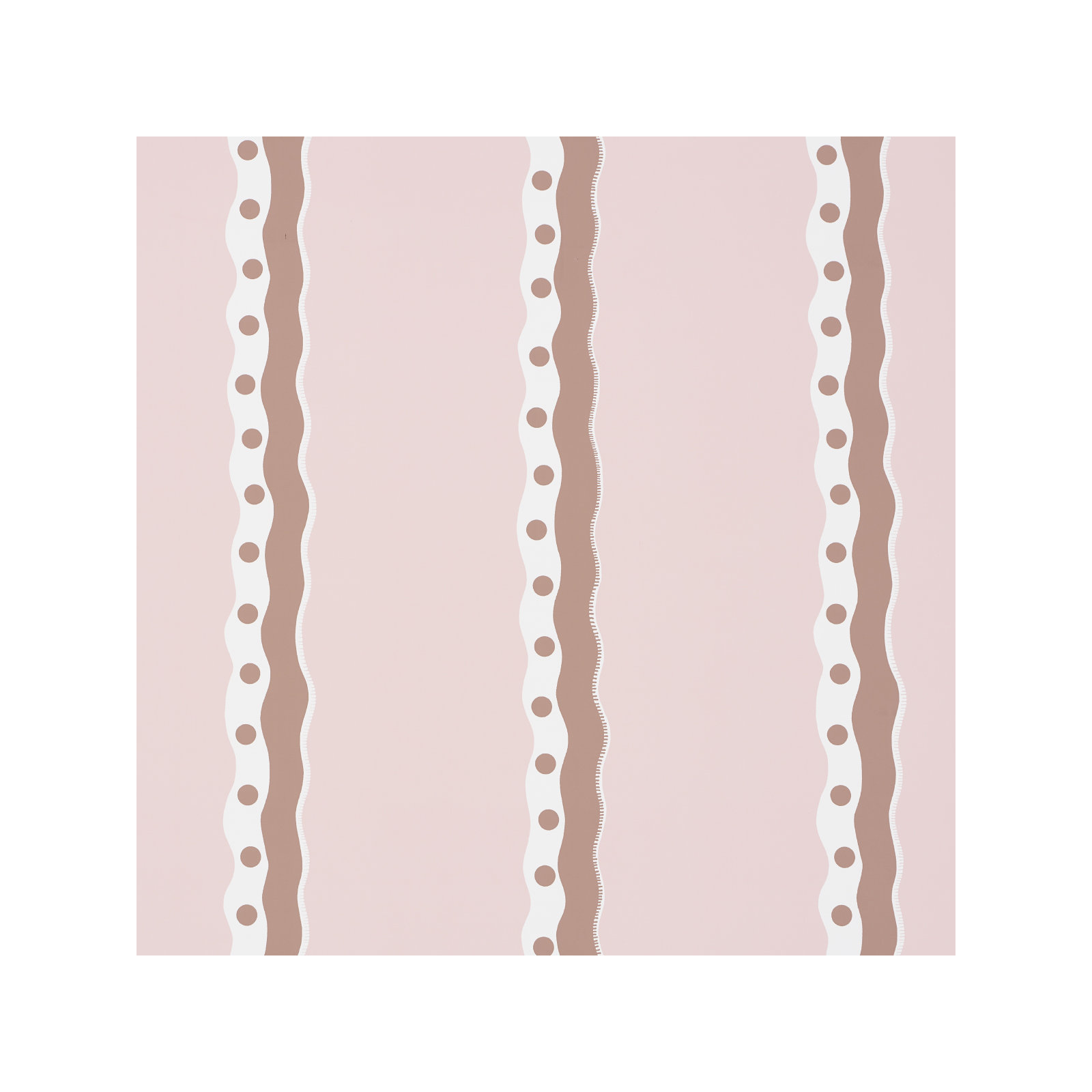 Rousseau Stripe Wallpaper, Cocoa/Blush