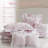 Romantic Pink 5-piece King Bedding Set, Reversible Comforter With Decorative Pillows