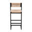 2Pièces chaises de bar miel exquis, siège en tissage de corde de papier pour tabourets de maison raffinés 2Pcs, chaises. Fabrication en métal, siège confortable. Pour la cuisine, la salle à manger, le bar. Assemblage facile-266068518