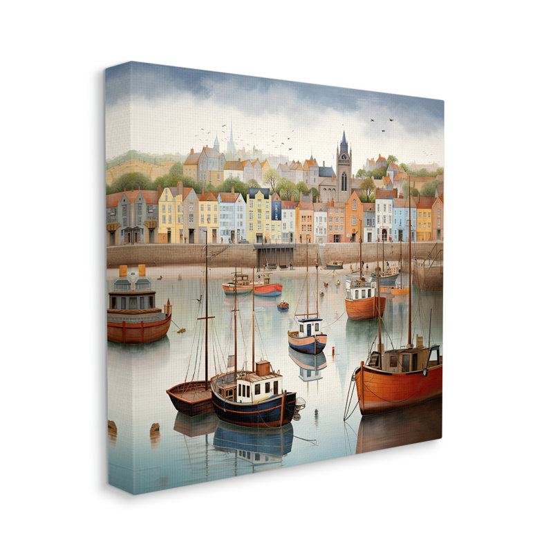 Bord de mer sur toile par Ray Powers, H 24 po x l 24 po x P 1,5 po, Estampe numérique Farmhouse