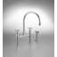 Georgian Era Bridge Kitchen Faucet with Side Spray-5844459