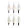 40 Watt Equivalent CA10 E12/Candelabra Dimmable 3000K LED Bulb
