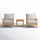 Brunswick 3 Piece Teak Seating Group with Cushions