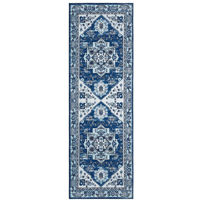 Abstract Machine Printed Area Rug, Runner 60 x 230 cm