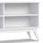 Draper 30"H Solid Wood Mid-Century Modern Low Bookshelf with Tapered Legs and Wide Open Shelves-1459703582