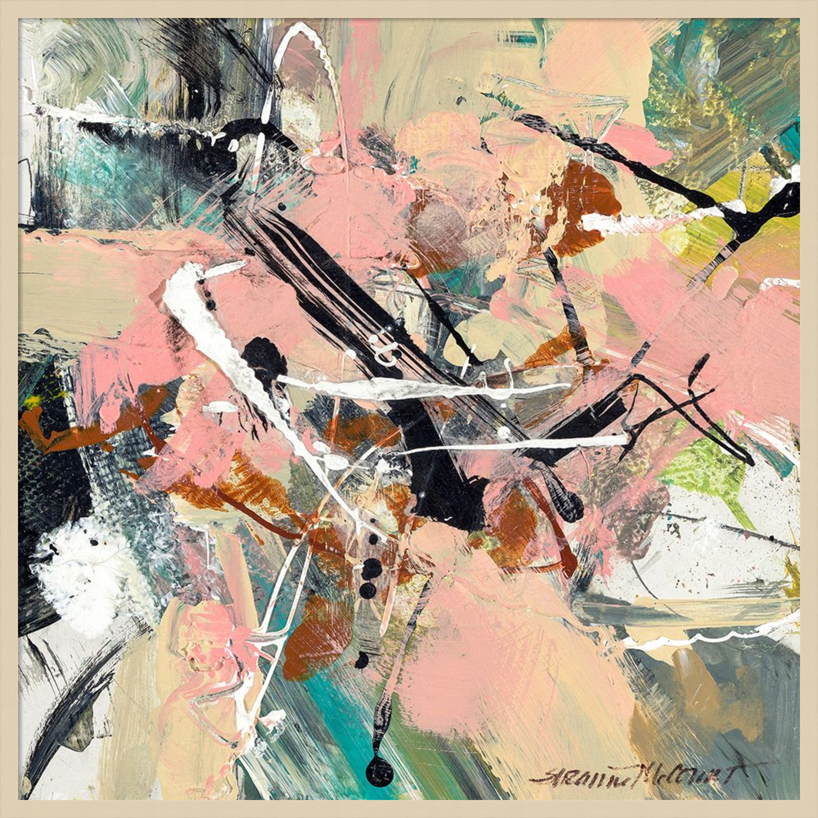 Sutter "Graceful" Print by Suzanne McCourt, 41" H x 41" W, Brown