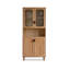 Vitrines en bois massif et verre Burlywood