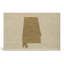 Alabama State Silhouette - Paysage, art mural sur toile-1844913203
