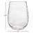 Hammered Libbey Stemless All-Purpose Wine Glasses