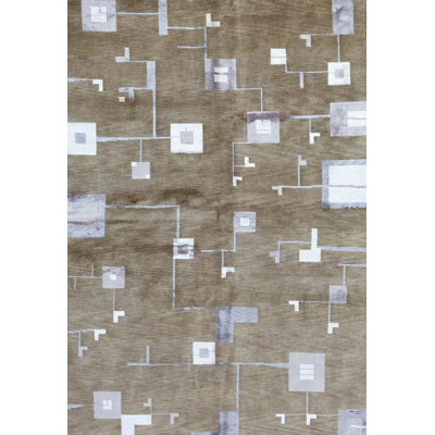Hand Woven Wool Geometric Area Rug