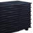Coad Wave-Front Sideboard with 3 Drawers, 2 Doors and Adjustable Shelves, Black