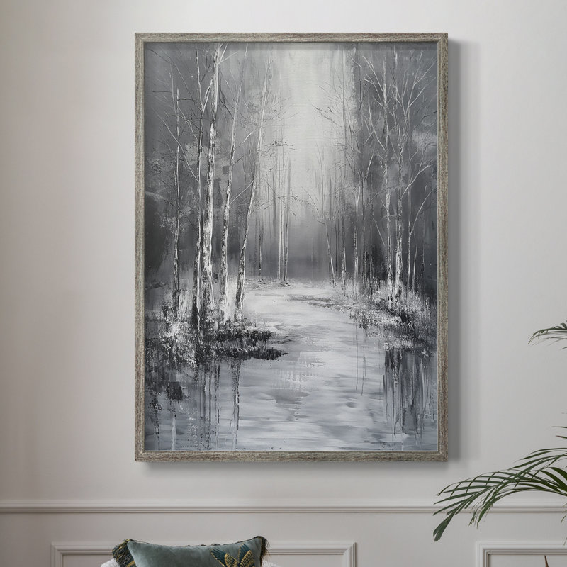 «LANDSCAPES Series XCII», reproduction encadrée - bois massif, H 21 po x l 17 po