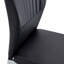 Ensemble 4 pièces de chaises de salle à manger de luxe en PU argent clair: dossier ergonomique, hauteur de 36,7 pouces-246798003-246797996