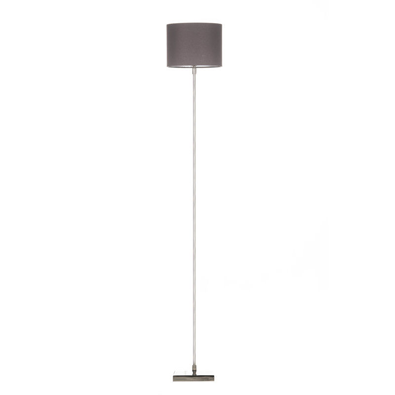 Baldy 48'' Silver Traditional Floor Lamp, Gray
