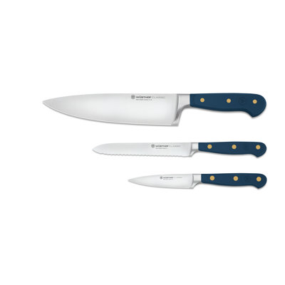 WSTHOF Classic Wild Blueberry 3-Piece Chef's Knife Set